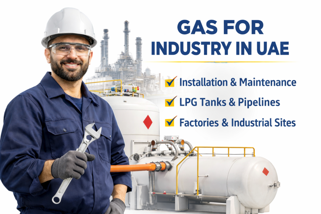 Gas for industry in UAE